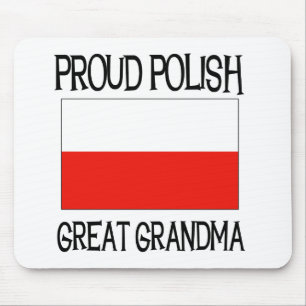 Proud Poolse grootmoeder Muismat