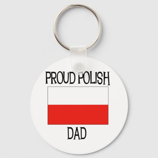 Proud Poolse vader Sleutelhanger (Voorkant)
