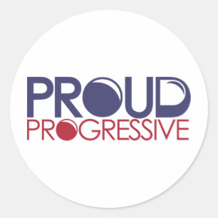Proud Progressive Ronde Sticker