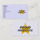 Proud Prostitute Visitekaartje (Voorkant / Achterkant)
