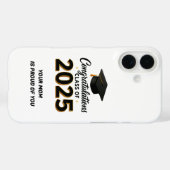 Proud, Protected, and Graduated – Happy Graduation Case-Mate iPhone Case (Achterkant (horizontaal))