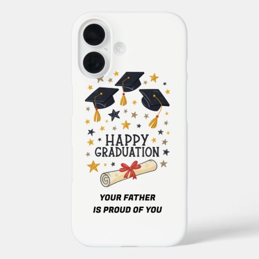 Proud, Protected, and Graduated – Happy Graduation Case-Mate iPhone Case (Achterkant)