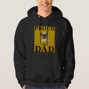 Proud Pug Dad - Cadeau voor eigenaar van een Pug C Hoodie
