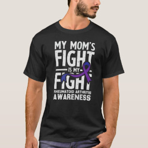 Proud Ra Survivor Cute Ribbon Reumatoïde artritis T-shirt