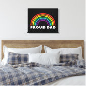 Proud Rainbow Pap Canvas Afdruk (Insitu (Slaapkamer))