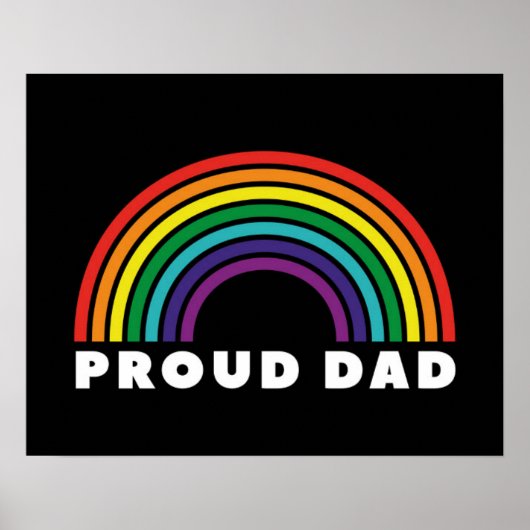 Proud Rainbow Pap Poster (Voorkant)