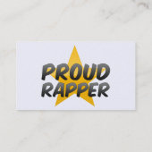 Proud Rapper Visitekaartje (Achterkant)