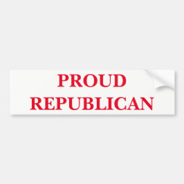 Proud Republican Bumpersticker