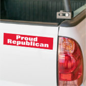Proud Republican Bumpersticker (Op Truck)