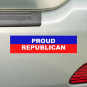 Proud Republican Bumpersticker (Op auto)