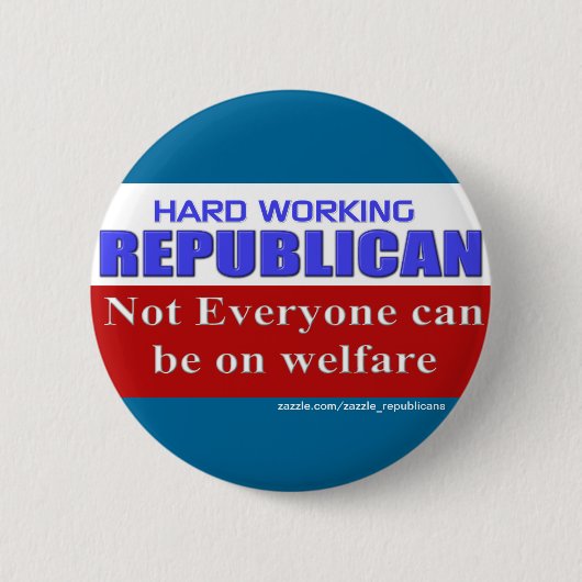 PROUD REPUBLICAN RONDE BUTTON 5,7 CM (Voorkant)