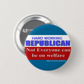 PROUD REPUBLICAN RONDE BUTTON 5,7 CM (Voorkant /achterkant)