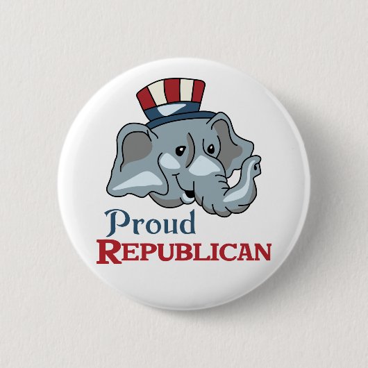 Proud Republican Ronde Button 5,7 Cm (Voorkant)