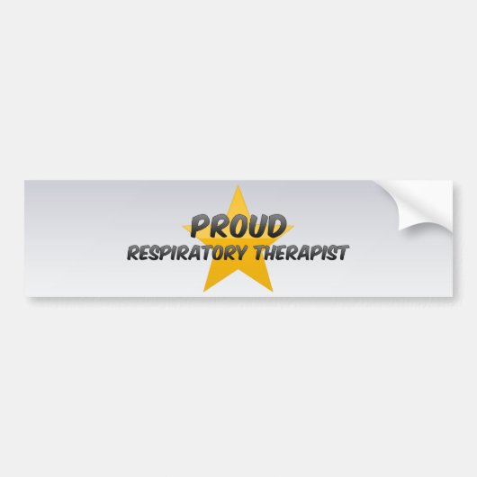 Proud Respiratory Therapist Bumpersticker (Voorkant)