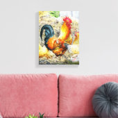 Proud Rooster Canvas Afdruk (Insitu (Woonkamer))