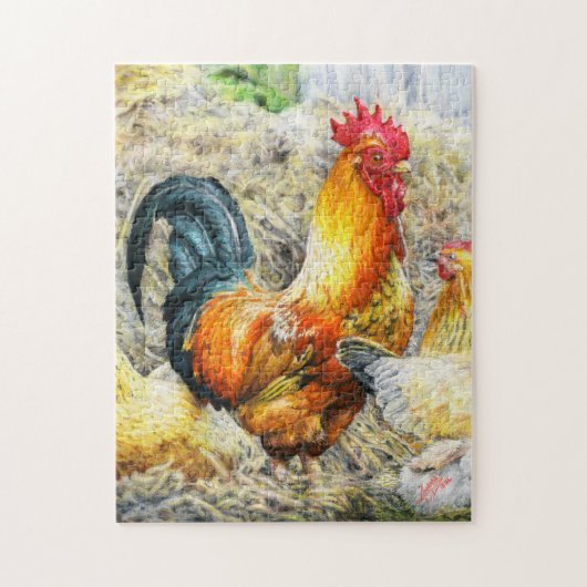 Proud Rooster Legpuzzel (Verticaal)