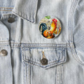 Proud Rooster Ronde Button 5,7 Cm (In situ)