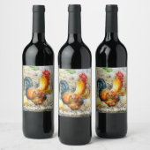 Proud Rooster Wijn Etiket (Flessen)