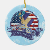 Proud Scottish American Kerstmis Ornament (Voorkant)