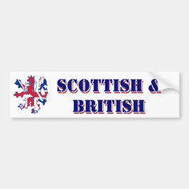 Proud Scottish and British Bumpersticker