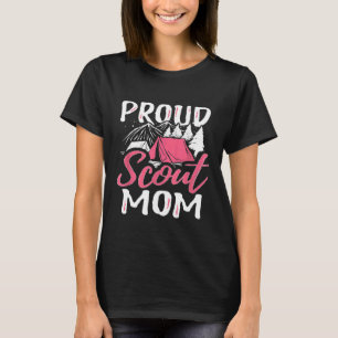 Proud scout mam Scouting Den Leader Cub Camping Tr T-shirt