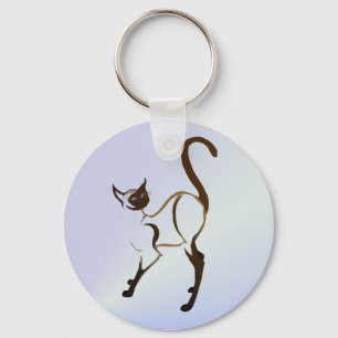 Proud Siamese Cat Sleutelhanger