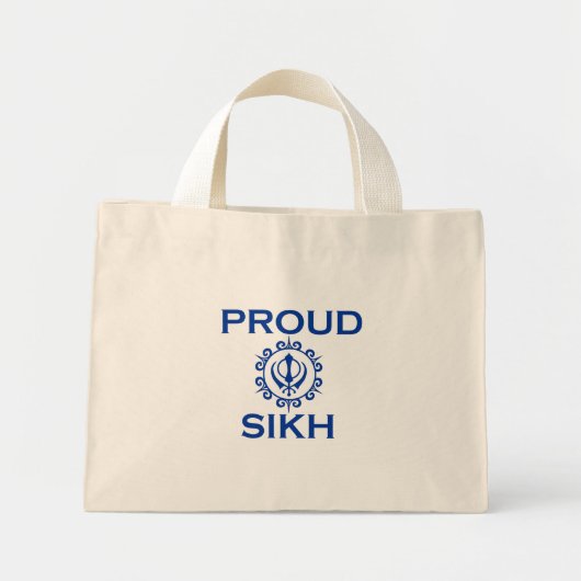 Proud SIKH-tas Mini Tote Bag (Voorkant)