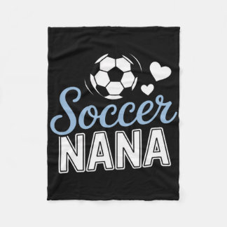 Proud Soccer Nana Supporting Grandkids At Matches  Fleece Deken
