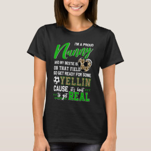 Proud Soccer Nanny Soccer Family Matching 2 T-shirt