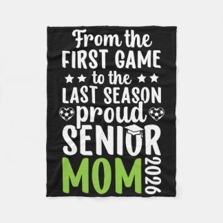 Proud Soccer Senior Mom 2026 Soccer Senior Mama 20 Fleece Deken