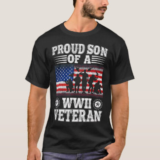 Proud Son of a WWII Veteran Veterans, patriottisch T-shirt