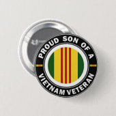Proud Son of Vietnam Vet Button (Voorkant /achterkant)