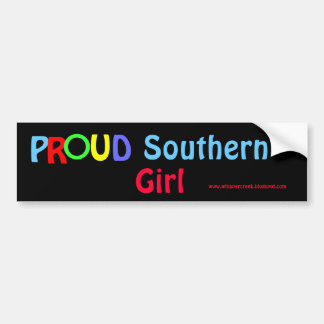 Proud Southern Girl Bumpersticker