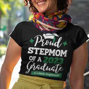Proud Stepmam van 2023 afstuderen familie matching T-shirt