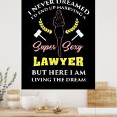 Proud Super Lawyer Lady Poster (Keuken)