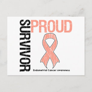 Proud Survivor - endometriale kanker Briefkaart
