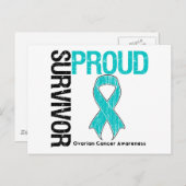 Proud Survivor - Ovariumkanker Briefkaart (Voorkant / Achterkant)