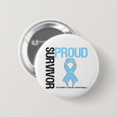 Proud Survivor - Prostaatkanker Ronde Button 5,7 Cm (Voorkant /achterkant)