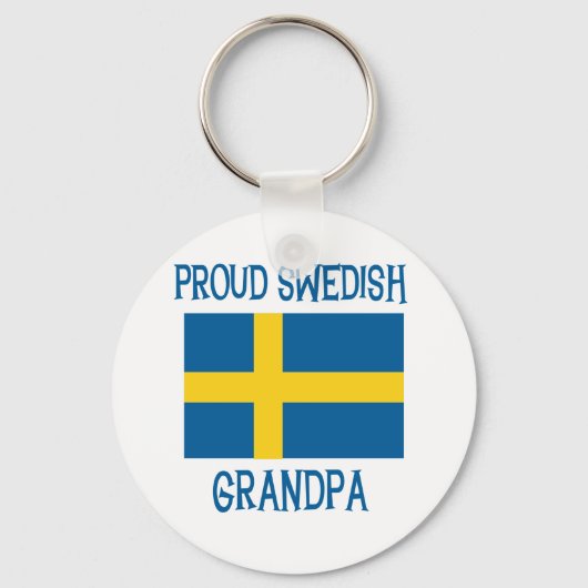 Proud Swedish Grandpa Sleutelhanger (Voorkant)