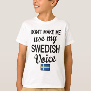Proud Swedish Roots Zweden vlag Zweeds erfgoed T-shirt