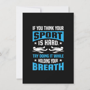Proud Swimming Lover Quote Gifts Swimmer Gezegde Kaart