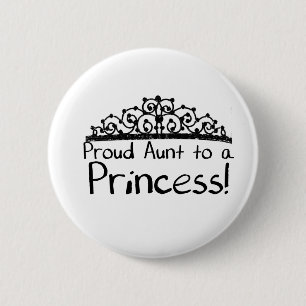 Proud tante ronde button 5,7 cm
