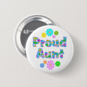Proud tante ronde button 5,7 cm (Voorkant /achterkant)