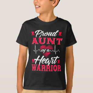 Proud tante van een hartkwaal, chd-bewustzijn t-shirt