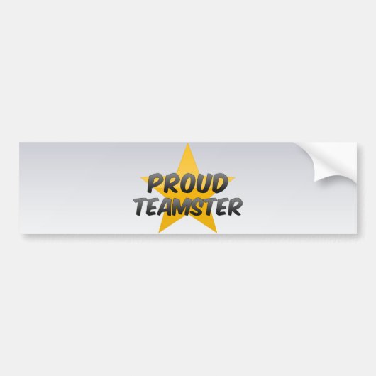 Proud Teamster Bumpersticker (Voorkant)