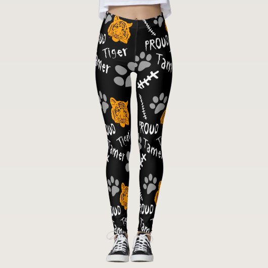 Proud Tiger Tamer Black Leggings (Voorkant)