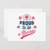 Proud to be a Nurse Briefkaart (Voorkant / Achterkant)