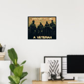 Proud to be a Veteran Poster (Bureau à domicile)