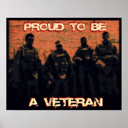 Proud to be a Veteran Poster (Devant)
