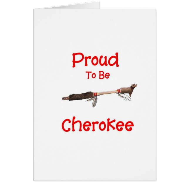 Proud to be Cherokee (Voorkant)